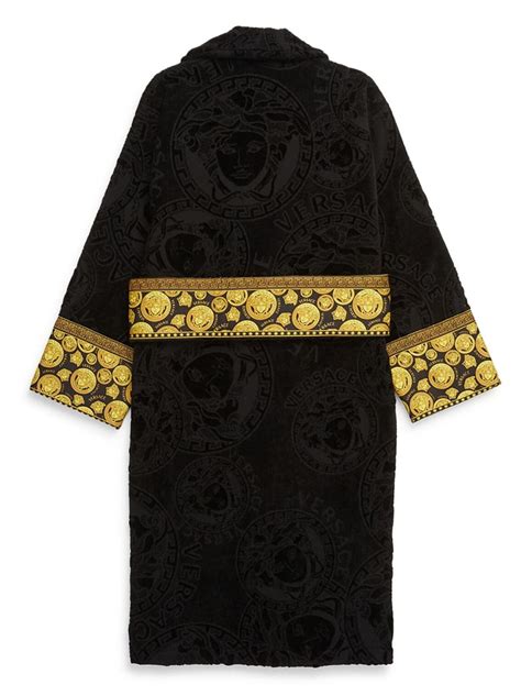 plus size mens robe versace print|farfetch Versace robes.